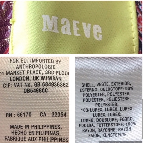 Anthropologie Maeve Rosia Metallic Box Pleat Skirt - Picture 7 of 7